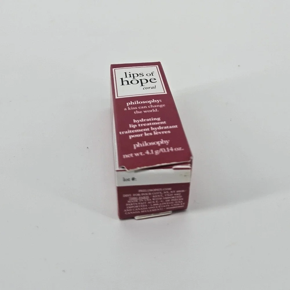 Philosophy Lips of Hope Lip Treatment Women 0.14oz Coral Hydrating Tinted Balm